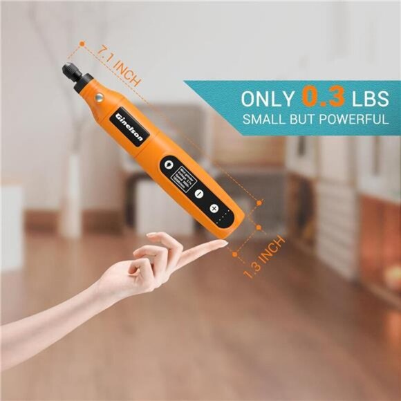 Cordless Rotary Tool,  Battery Pack, 5-Speed and USB-C Charging Rotary Tool Kit - Picture 4 of 14